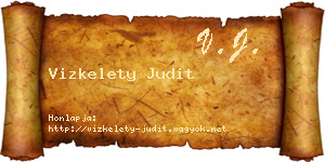 Vizkelety Judit névjegykártya